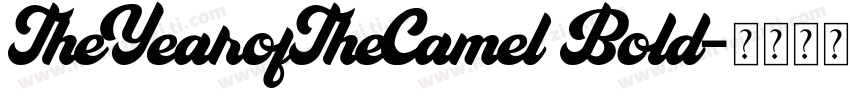 TheYearofTheCamel Bold字体转换